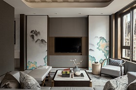 140㎡ | 營(yíng)構(gòu)一隅國際化東方人文棲居，引領(lǐng)一種愜意優(yōu)雅的都市生活