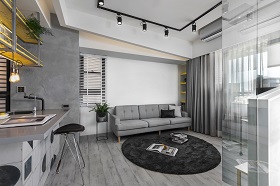 120㎡ | 黑白之間，形同指尖鍵盤